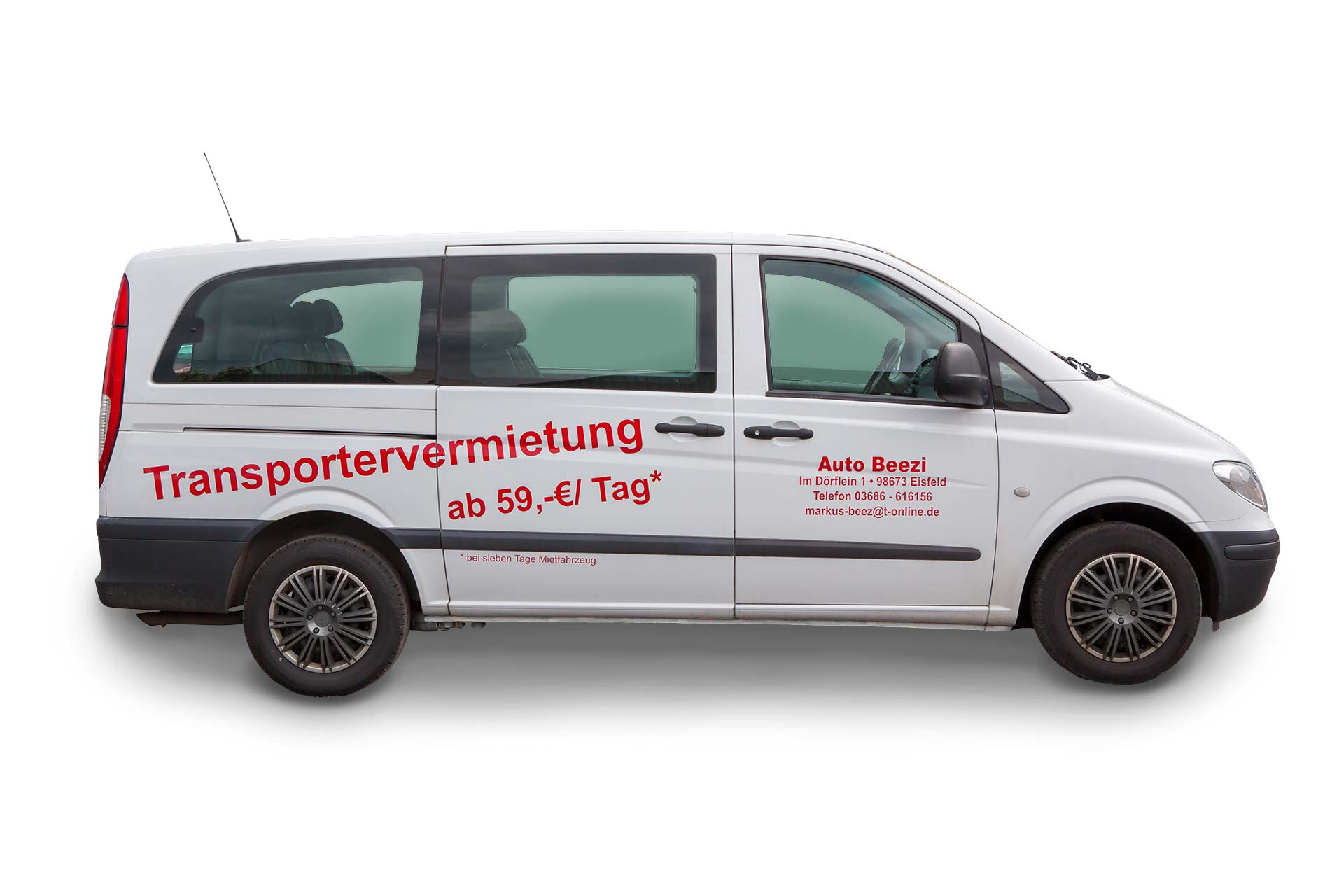 Auto Beezi - Vermietung: Transporter